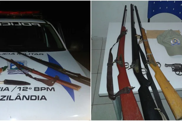 Armas apreendidas na noite de ontem(26)
