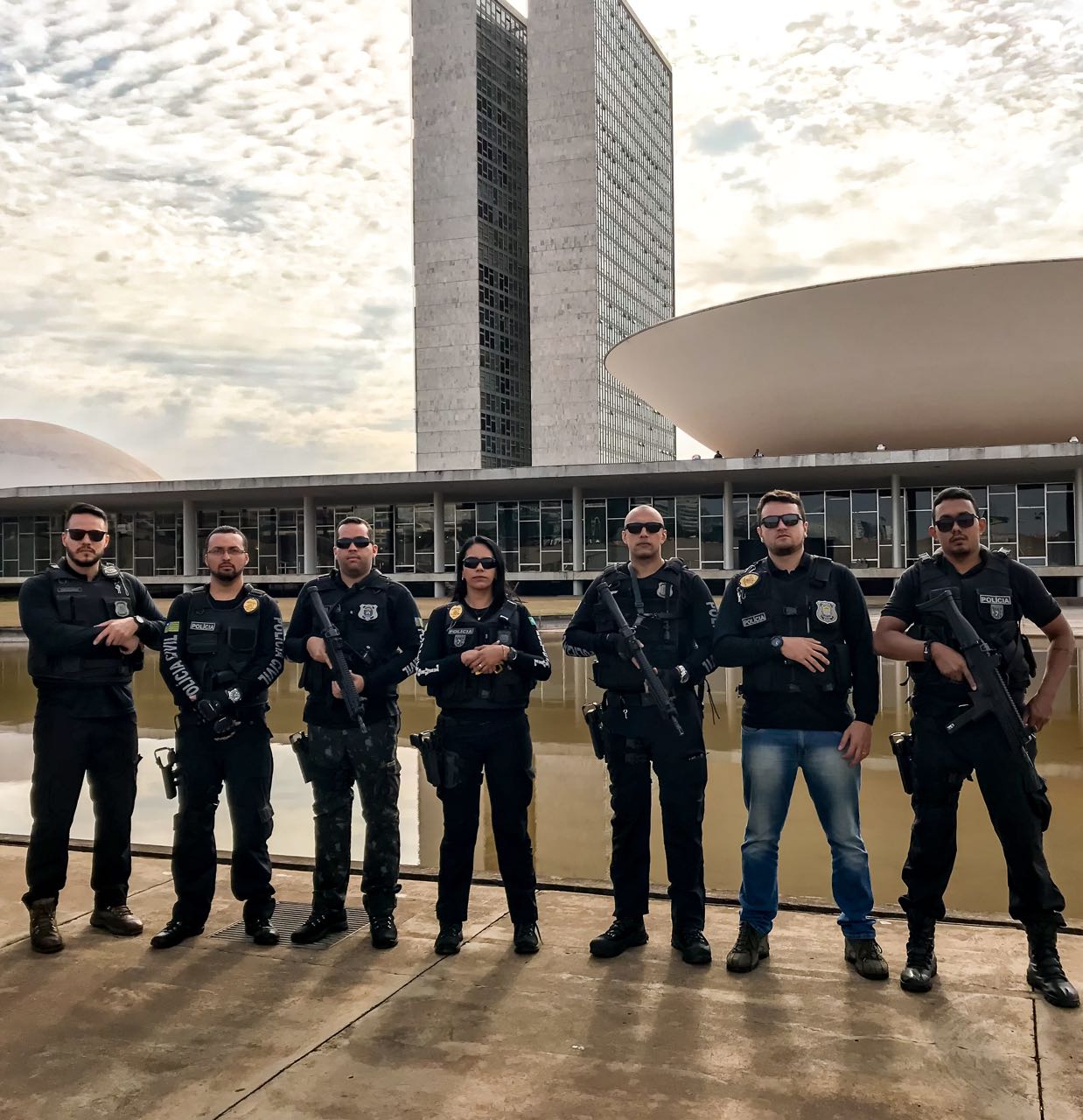 Policiais civis foram à Brasília