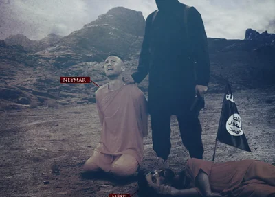 Estado Islâmico divulga foto com cena de execução de Neymar