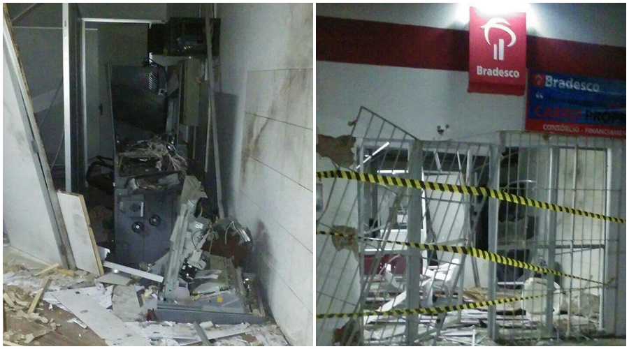 Posto do Bradesco alvo de assaltantes