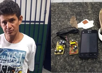 Homem foi preso ao tentar entrar com celular dentro da Casa de Custórda