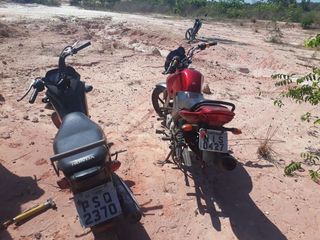 motos recuperadas no bairro Marimar