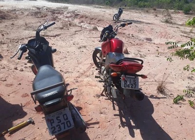 motos recuperadas no bairro Marimar