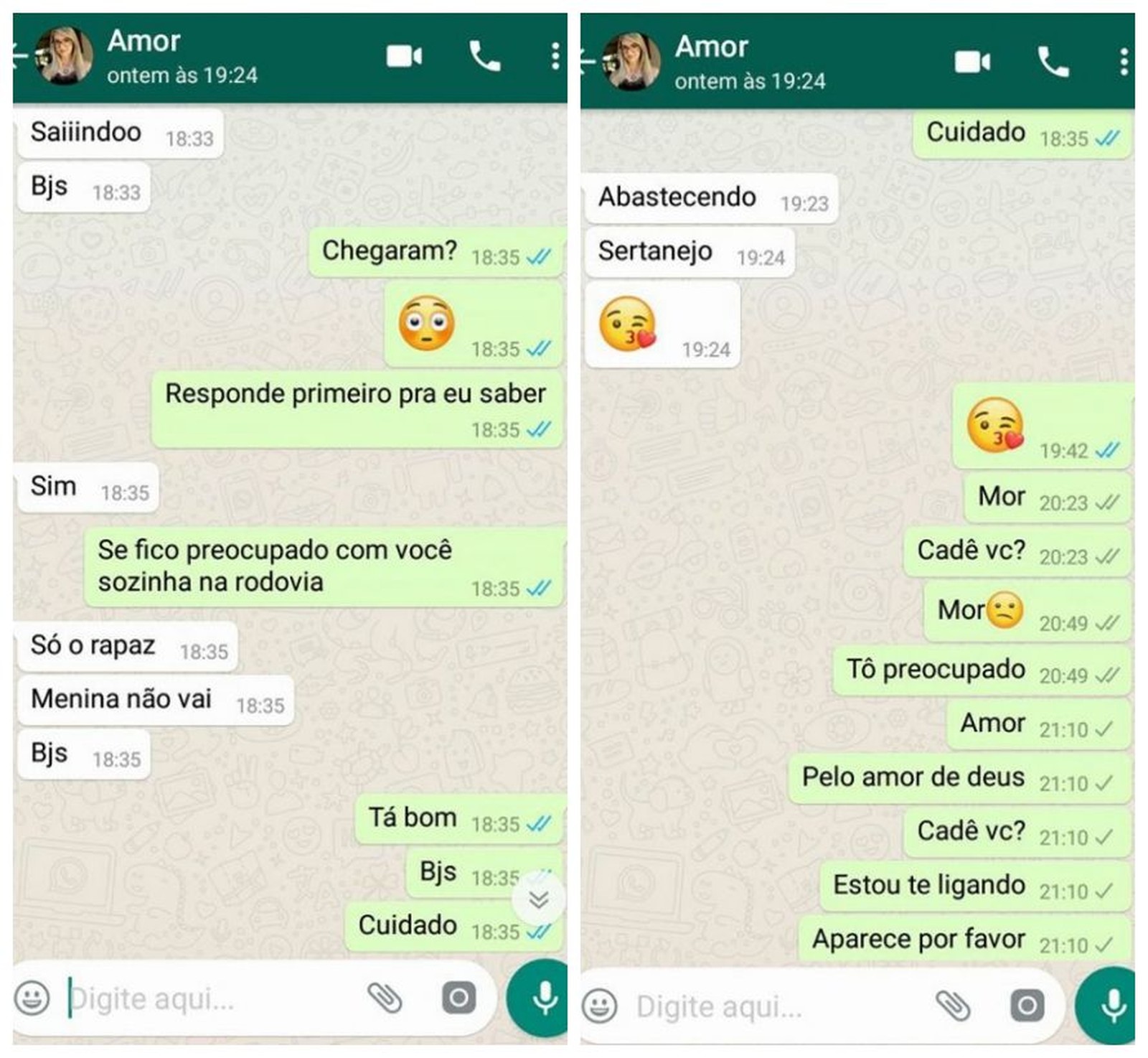 Namorado de Kelly conversou com ela horas antes do desaparecimento
