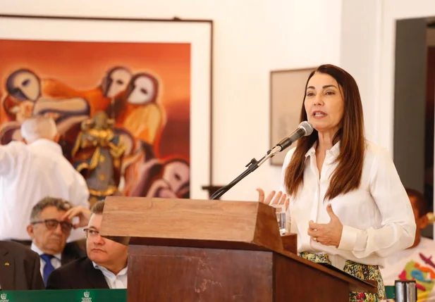 Margarete Coelho durante lançamento da 67ª Exposição Agropecuária do Piauí