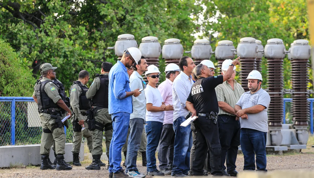 Pericia mostrando onde aconteceu o acidente 