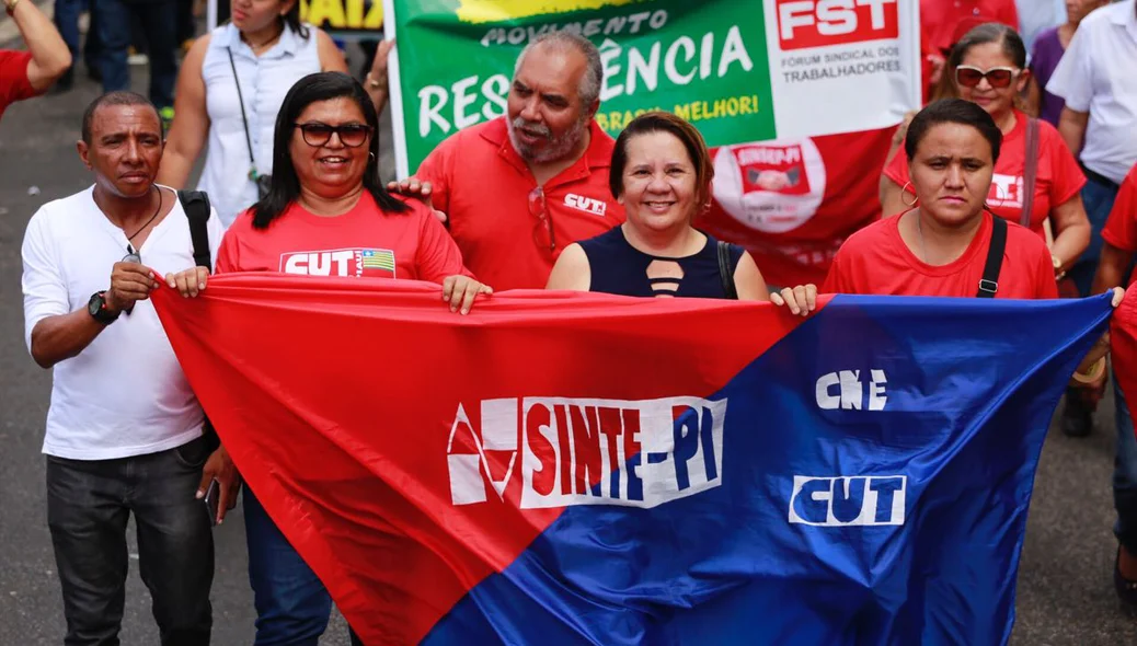 Sindicatos participam do movimento em Teresina