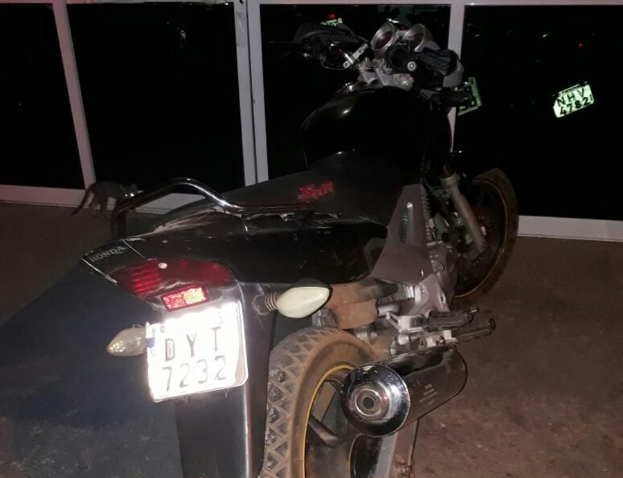 A motocicleta foi roubada no Ceará
