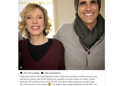 Homenagem ao ex-companheiro, que completa 45 anos