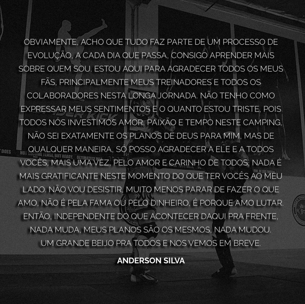 Comunicado após antidoping