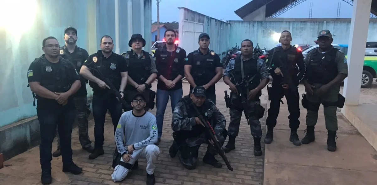 Policiais Militares e Civis participaram da Operação