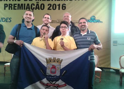 Alunos premiados na Olimpíada de Matemática 