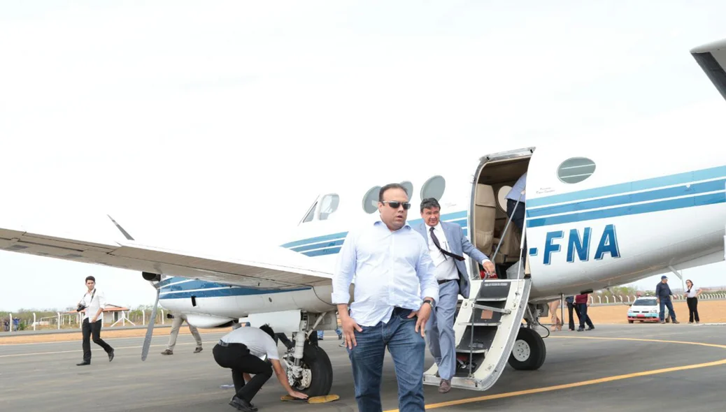 Governador Wellington Dias inaugura aeroporto 