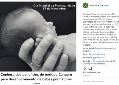 Ministério da Saúde dá dicas para mães e pais de bebês nascidos prematuros