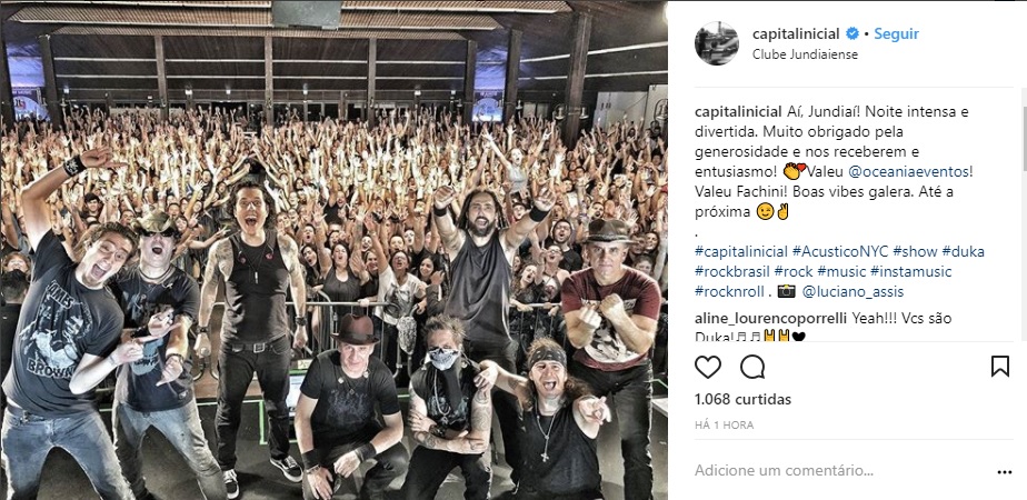 Capital Inicial em show na cidade de Jundiaí, São Paulo 