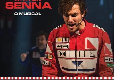 O primo de William Bonner é o ator que vive Senna nos palcos