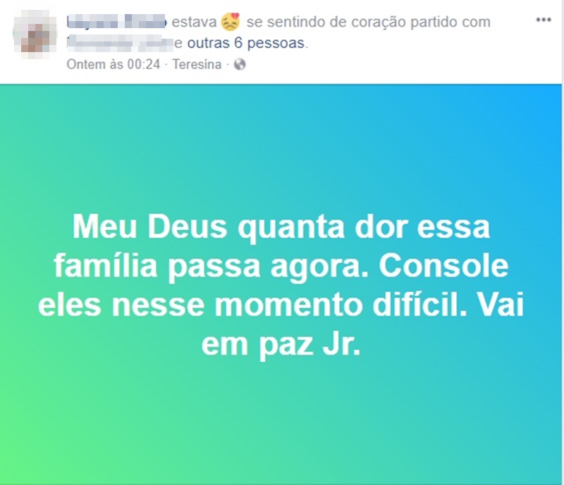 Amigos se despedem de Elias Júnior