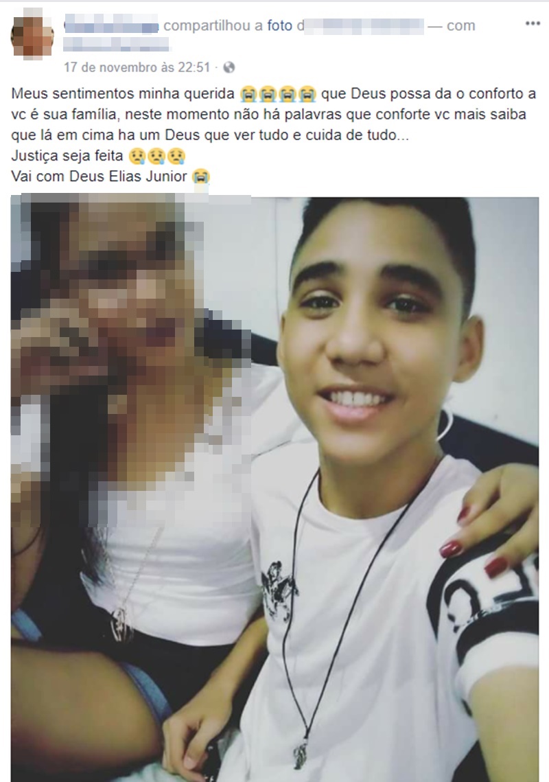Amigos se despedem de jovem que morreu durante assalto na zona norte