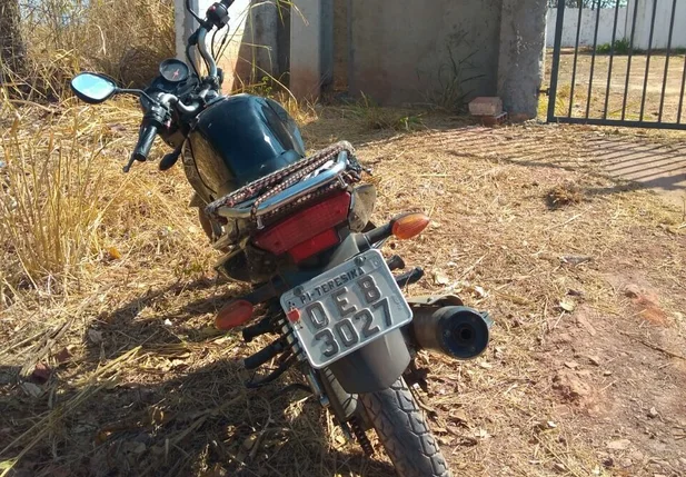 motocicleta recuperada no bairro São Francisco