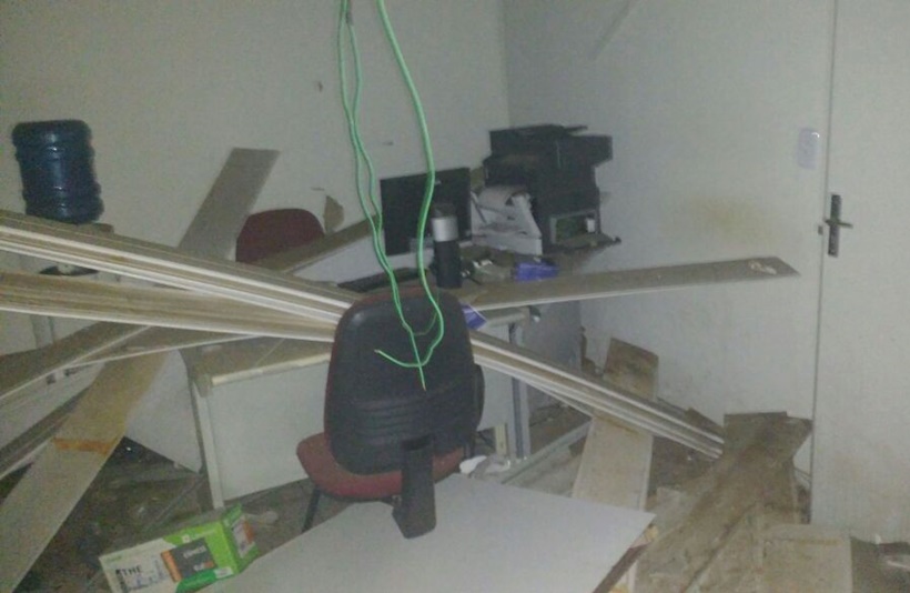 Explosão na agência bancária