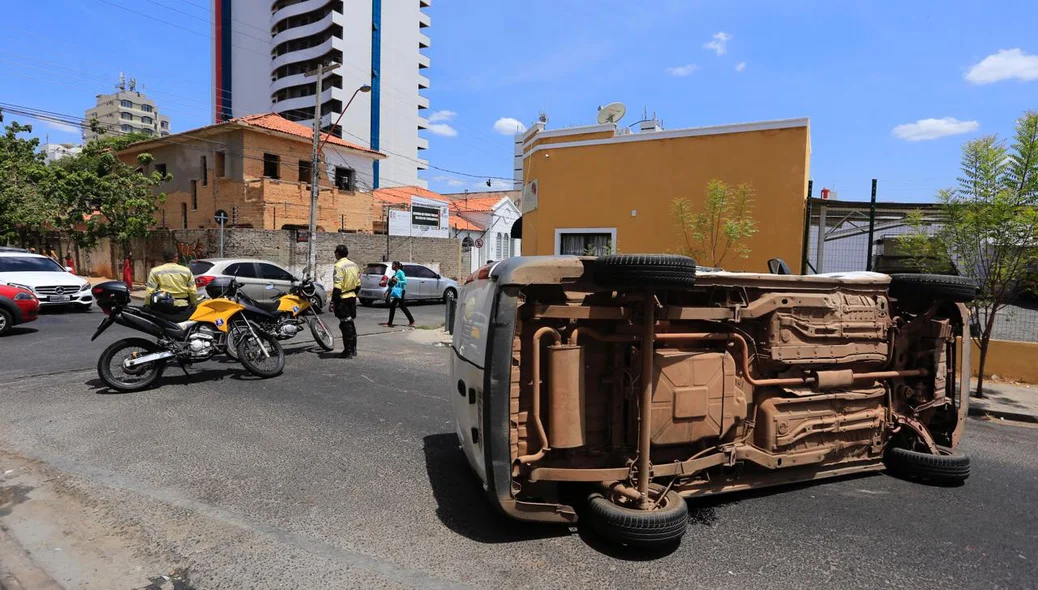 Acidente no centro de Tereina