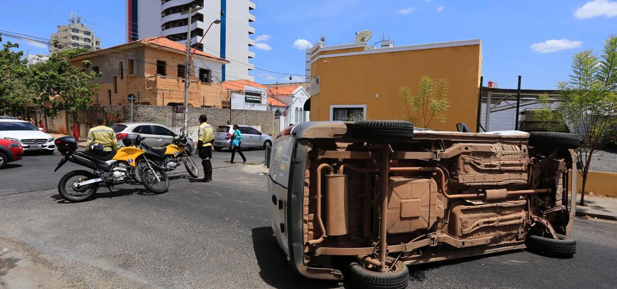 Acidente no centro de Tereina