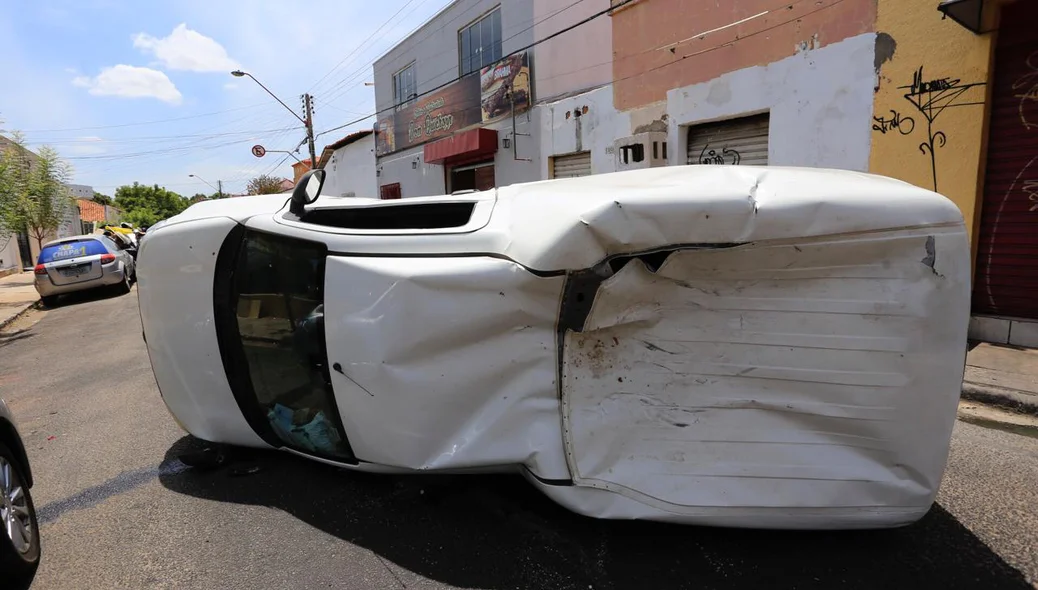 Carro envolvido no acidente
