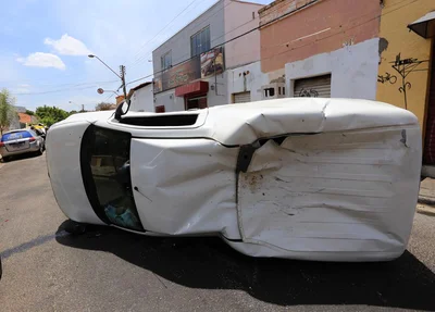 Carro envolvido no acidente