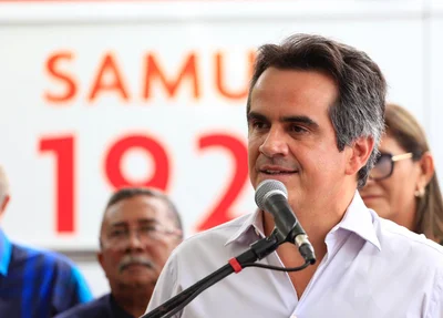 Ciro Nogueira durante seu pronunciamento