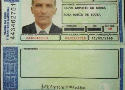 CNH falsificada
