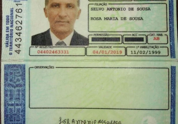 CNH falsificada
