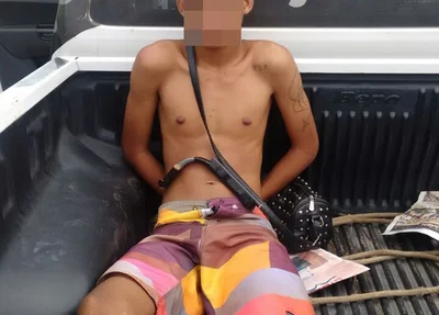 E.R.S. foi apreendido em flagrante 