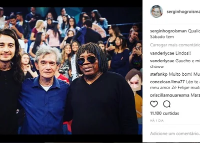 Tiago Iorc e Milton Nascimento no Altas Horas 