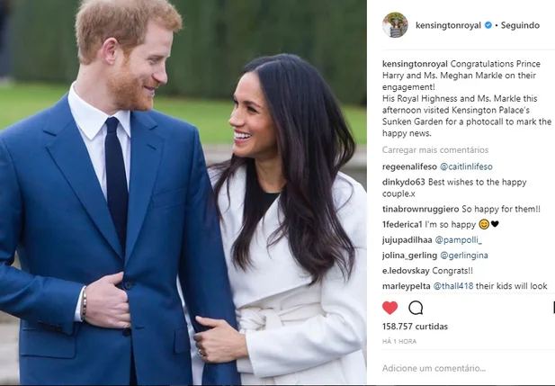 Noivado Príncipe Harry e atriz Meghan Markle