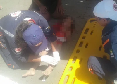 O Samu foi acionado para socorrer a criança