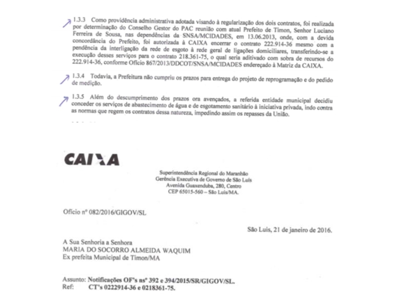 Notificação da Caixa Econômica Federal