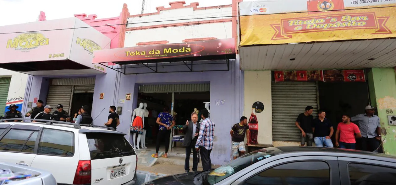 Lojas onde foram apreendidos os produtos pirateados