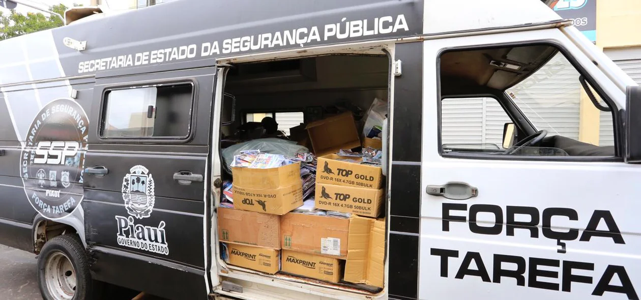 Operação apreendeu CDs e DVDs piratas