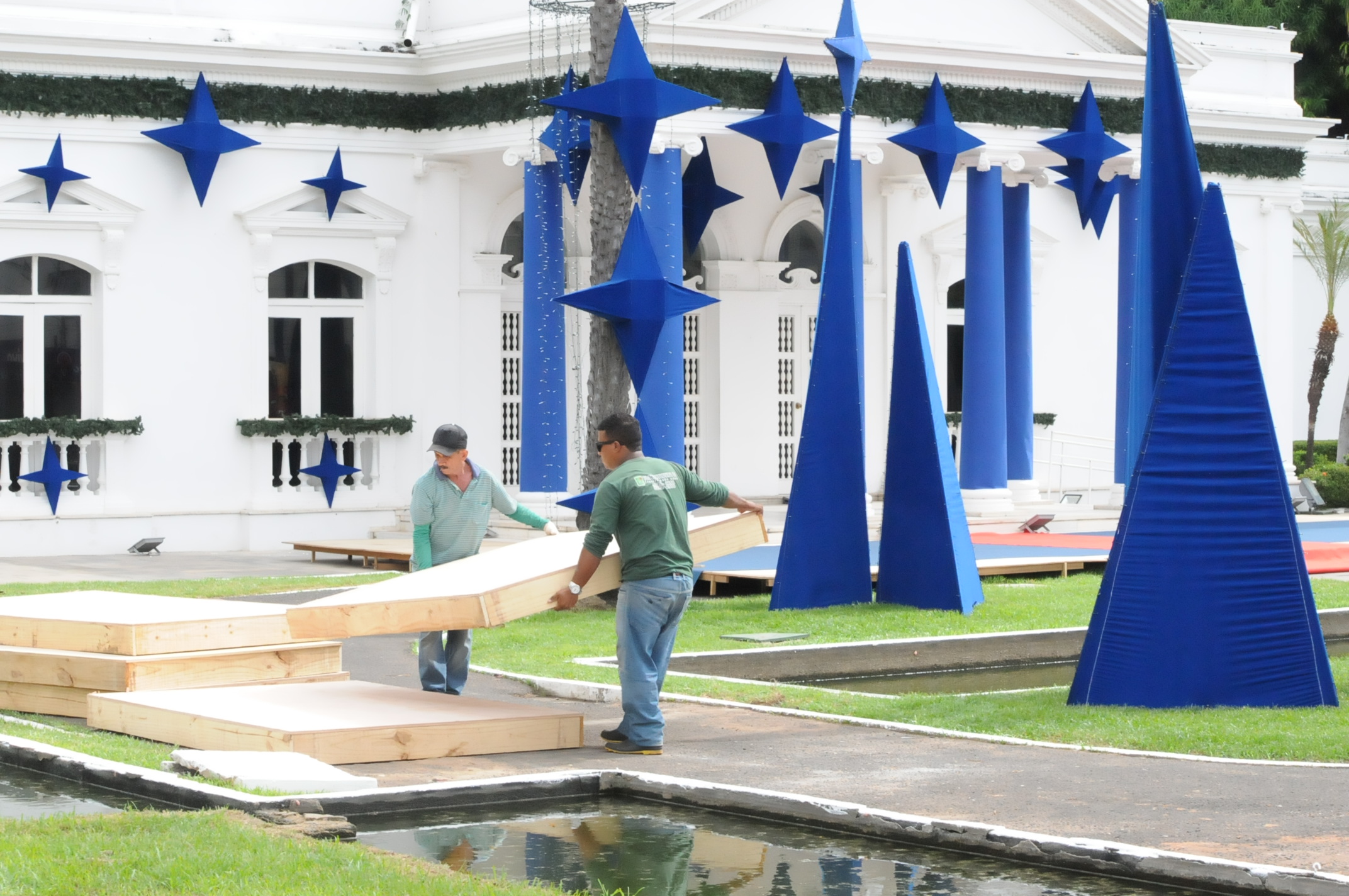 Decoração de natal no Karnak
