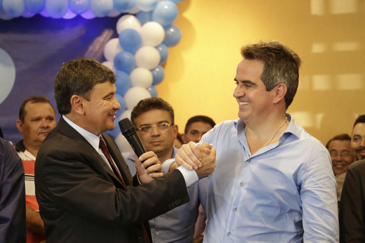Wellington ao lado de Ciro Nogueira 