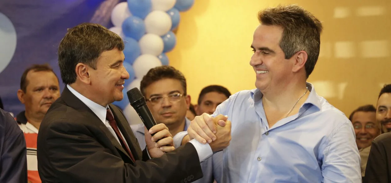 Wellington ao lado de Ciro Nogueira 