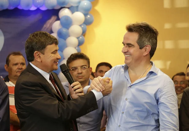 Wellington ao lado de Ciro Nogueira 