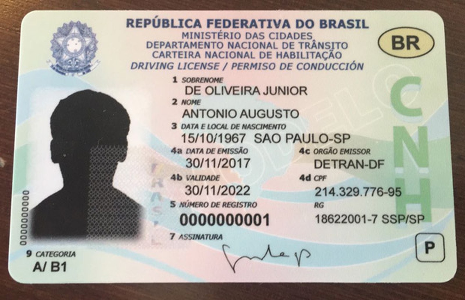 Carteira Nacional de Habilitação