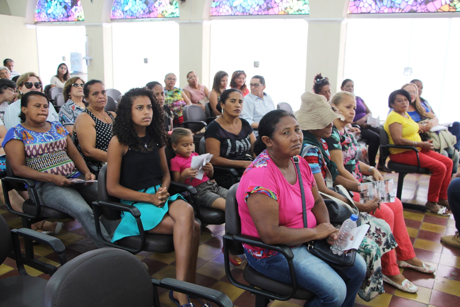Moradoras do assentamento