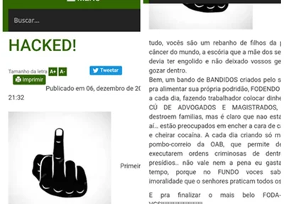 Site hackeado