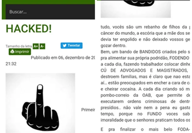 Site hackeado