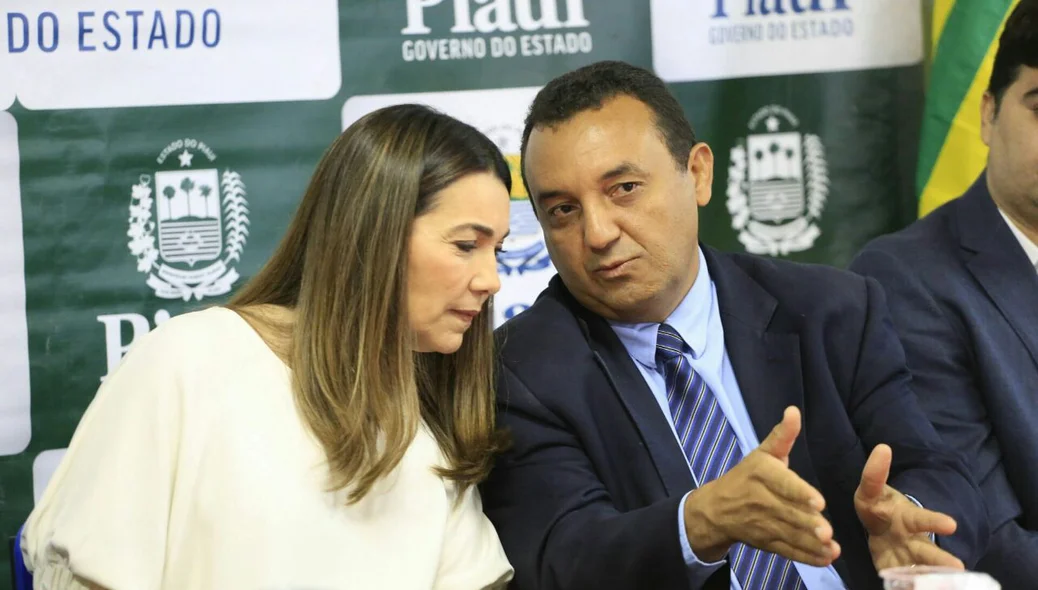 Vice-governadora Margarete Coelho e reitor da Uespi, Nouga Cardoso