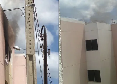 Apartamento pegando fogo na zona leste de Teresina 