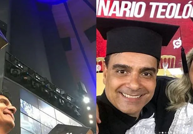 Ex-ator Guilherme de Pádua e atual esposa Juliana