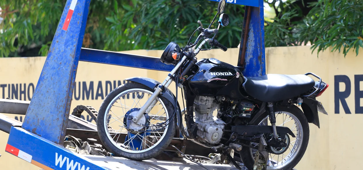 Motocicleta apreendida  